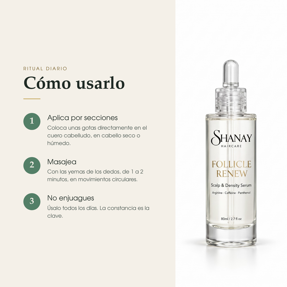 Follicle Renew Scalp & Density Serum 2.7 OZ (Suero Diario Anticaída)